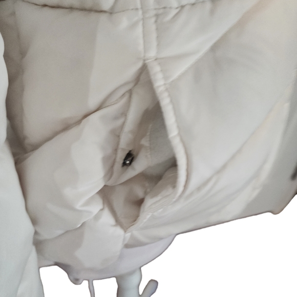 J. Crew White Down Filled Hooded Puffer Jacket Coat - Picture 5 of 10